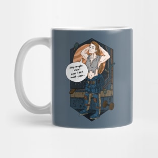 didn't need that much space. astronaut girl. Mug